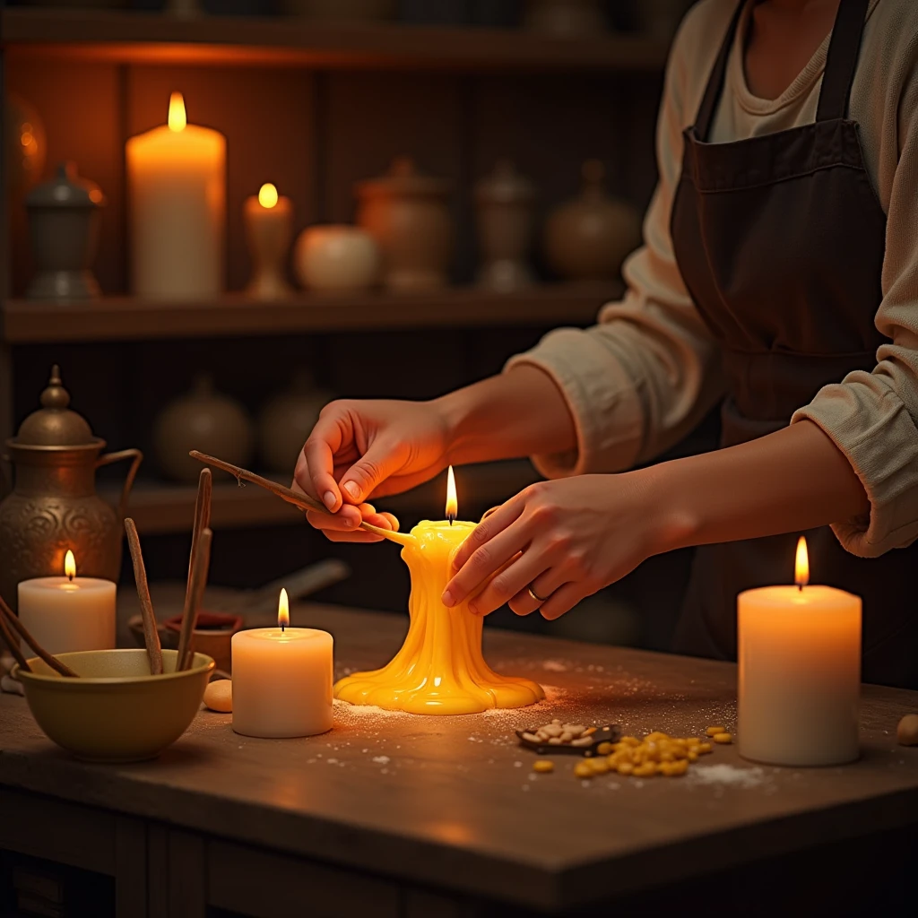 Candle making process
